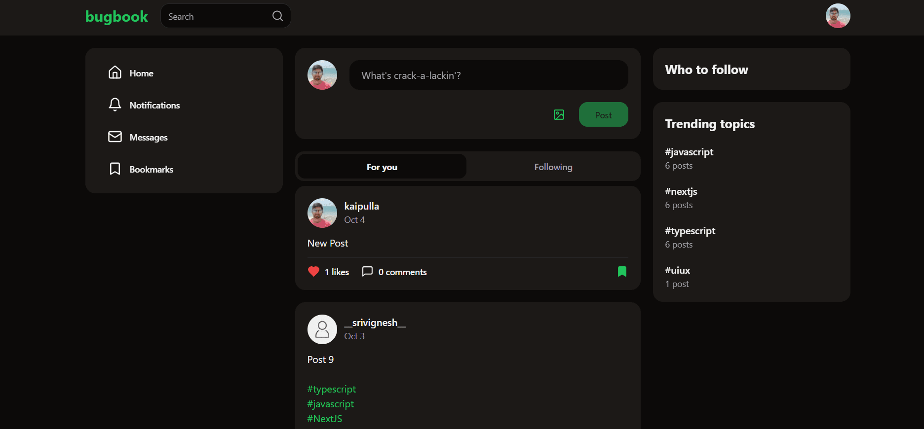 Full Stack Social Media Application with NextJs 15